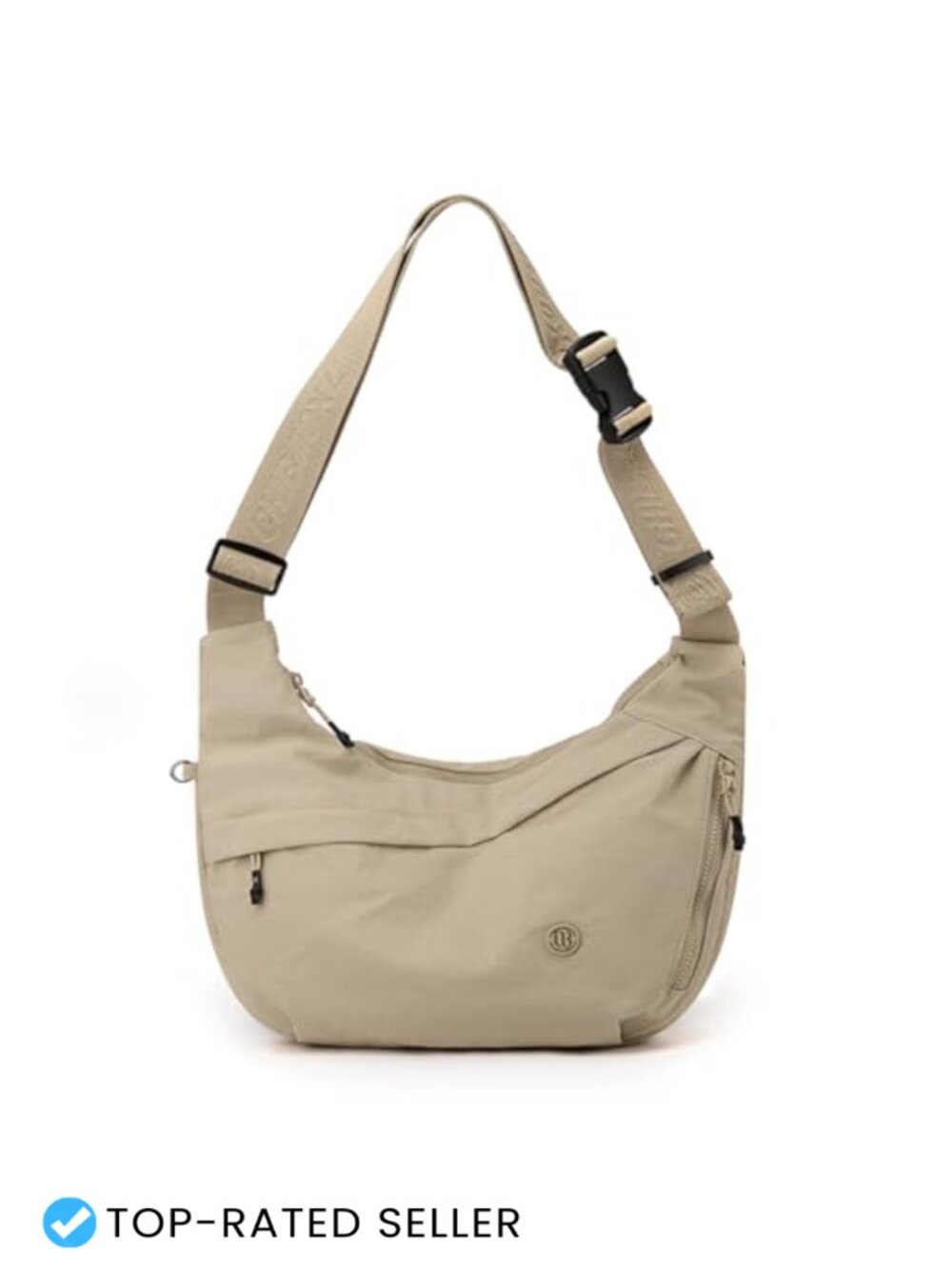 Waterproof Nylon Crescent Crossbody Hobo Bag Lightweight Shoulder Purse